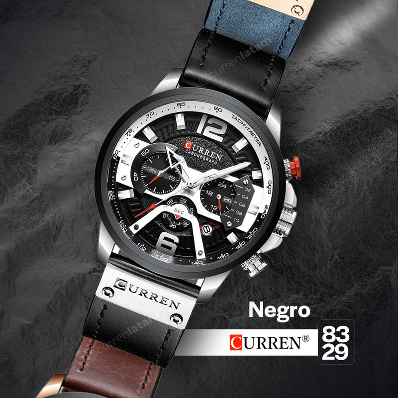 ¡Oferta VIP! - Reloj Curren  Cronografo Cuero - ¡Correr! ¡Últimas unidades disponibles!🏃