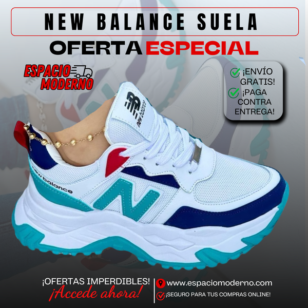New Balance Suela Alta Blanco Turquesa-⏳¡Después de hoy, esta oferta no volverá nunca más!
