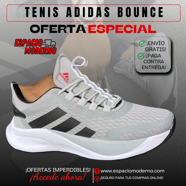 Tenis Adidas Bounce Gris Caballero-¡Último día de promoción!⏳