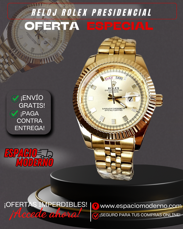 ¡Esta oferta desaparece en poco tiempo!⏳⏰ - RELOJ ROLEX PRESIDENCIAL  🏃